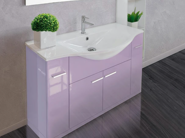 VANITY 09 - Floor-standing vanity unit with doors with drawers by LASA IDEA - view 3